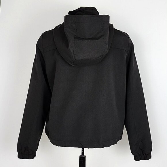 Vero Moda Women's Black Short Parka Zip Up Hooded Jacket Lined Size Large - Picture 3 of 14